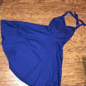 Blue Kingfancy Halter Dress